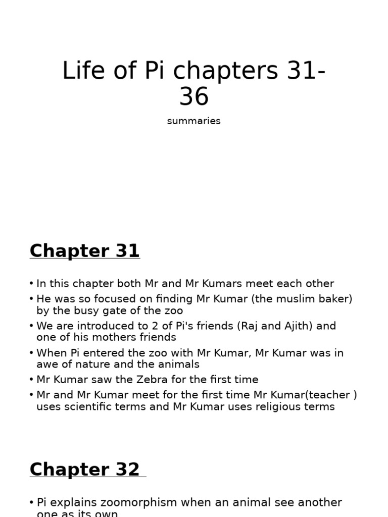 Chapter 31-36 | PDF