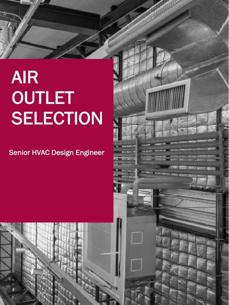 Air Outlets Selection | PDF | Chemical Engineering | Fluid Dynamics