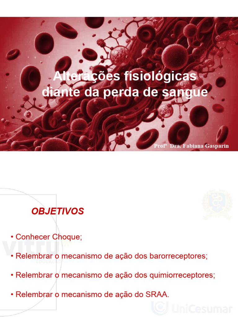 Fisiologia do Choque Hipovolêmico e Hemorrágico | PDF | Choque ...