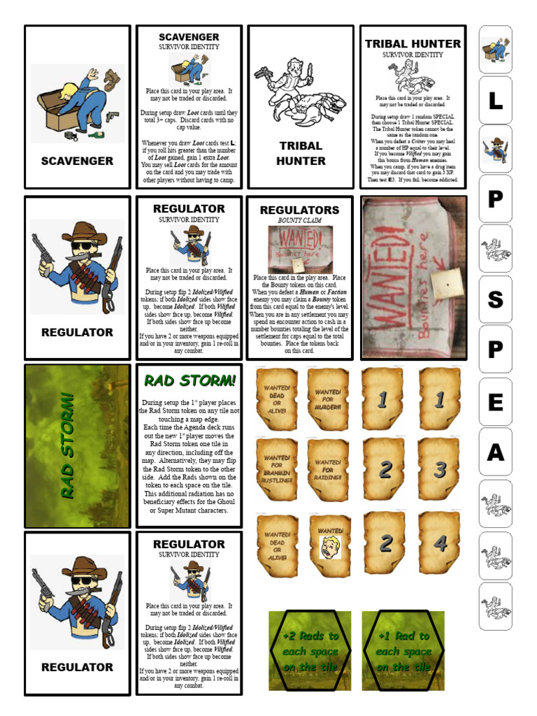More Fallout Character Cards | PDF | Video Games | Gaming