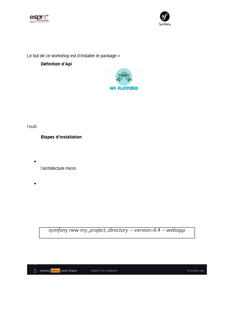 Installation d'Api-Platform avec Symfony | PDF | Fichier informatique ...