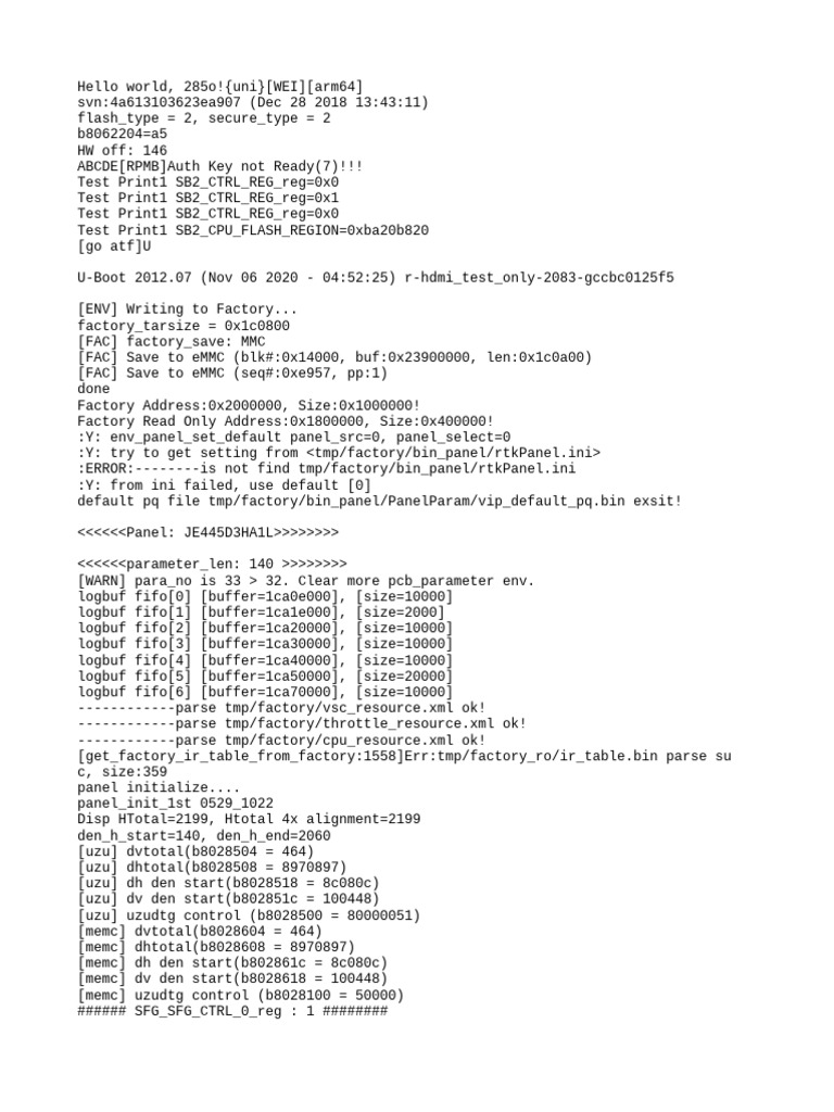 Realtek RTL8168 USB Initialization Log | PDF | Booting | Usb