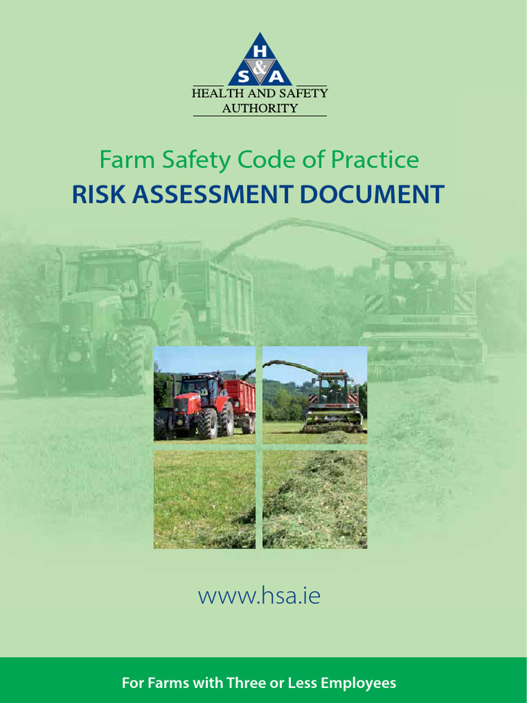 Farm Safety Risk Assessment Guide | PDF | Cattle | Bull