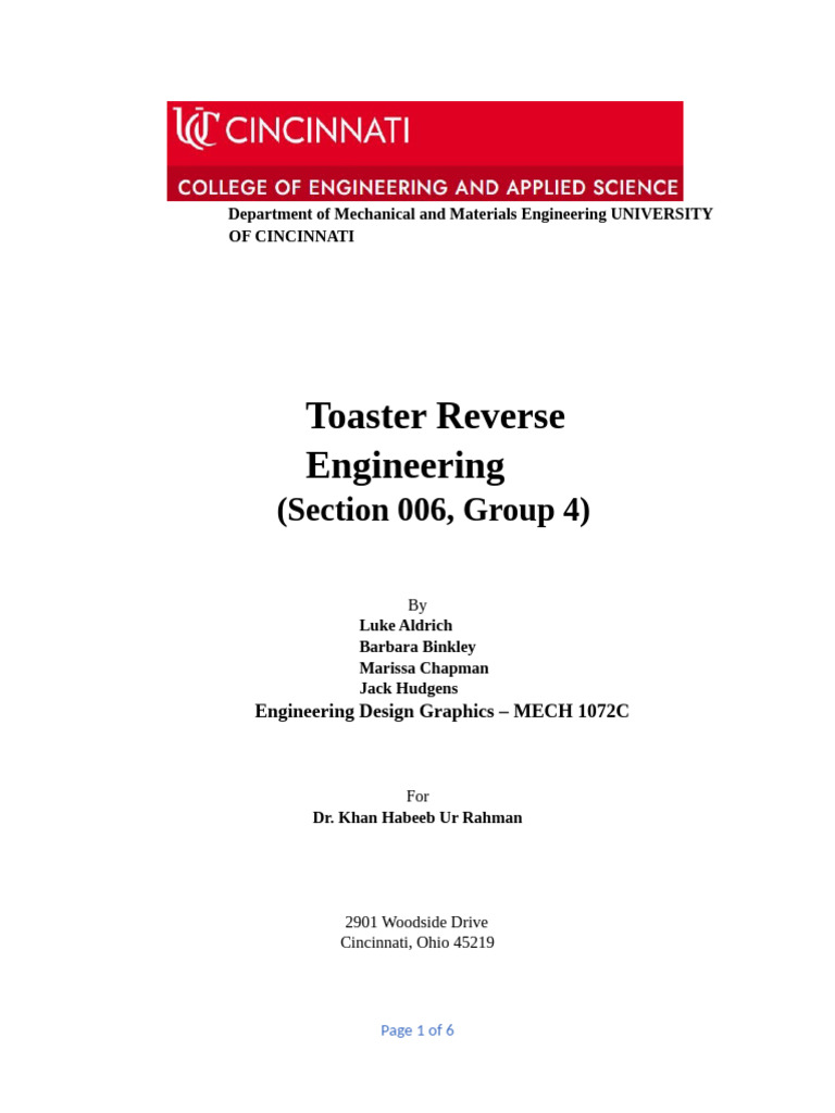 Toaster Reverse Engineering Project | PDF | Computing