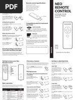 Dooya Remote Control Programming Guide | PDF | Wireless | Computing