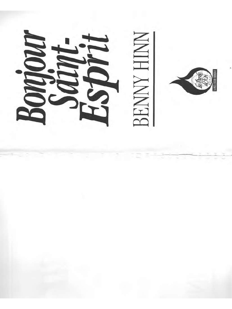 Bonjour Saint Esprit | PDF