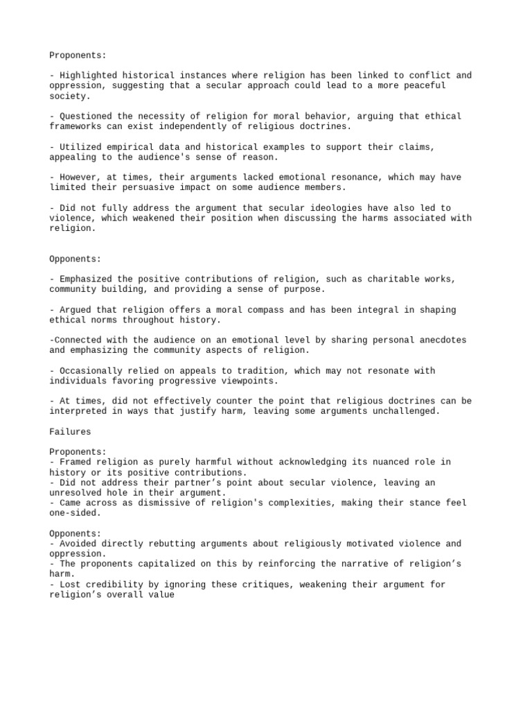 Proponents | PDF