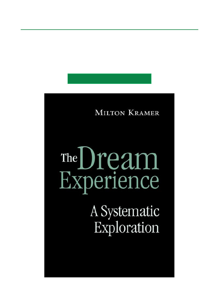 Systematic Exploration of Dreams | PDF | Dream | Sleep