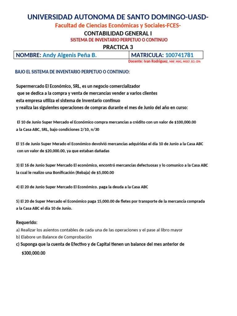 Asientos Contables de Compras y Ventas | PDF | Contabilidad | Negocios ...