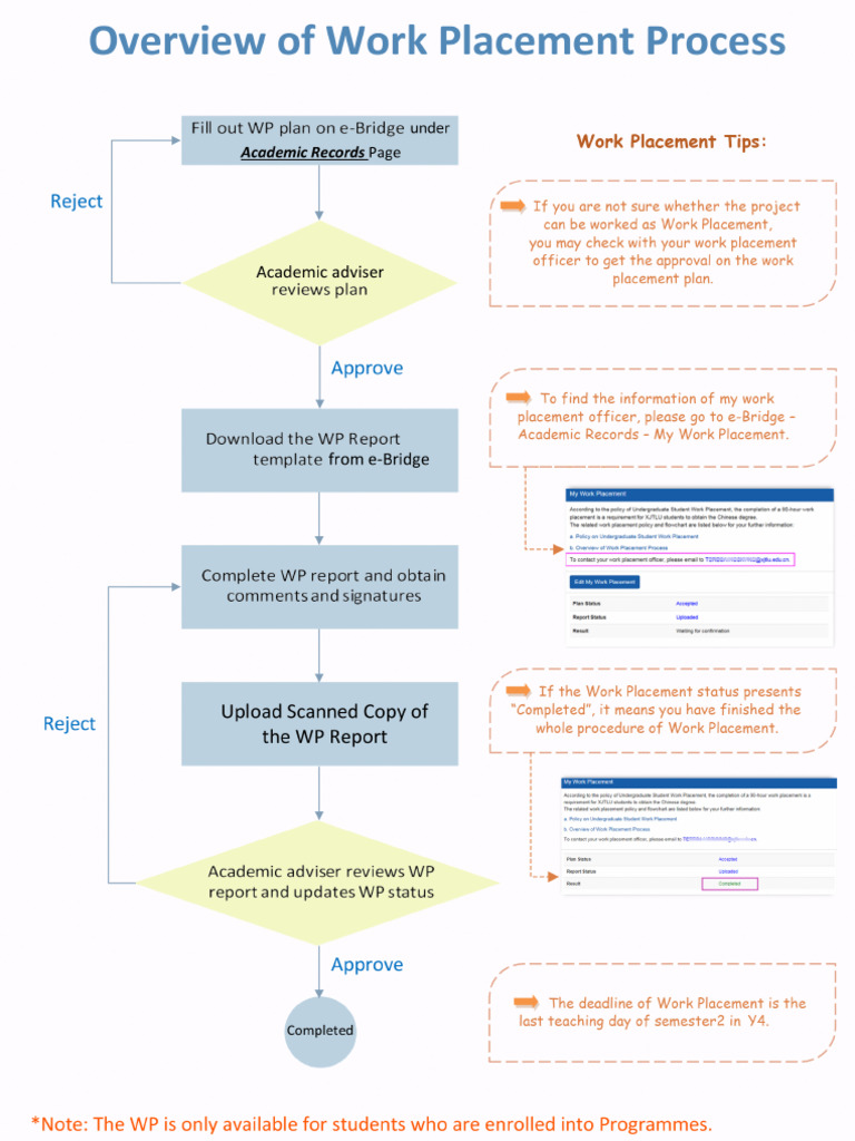 Overview of Work Placement Process | PDF