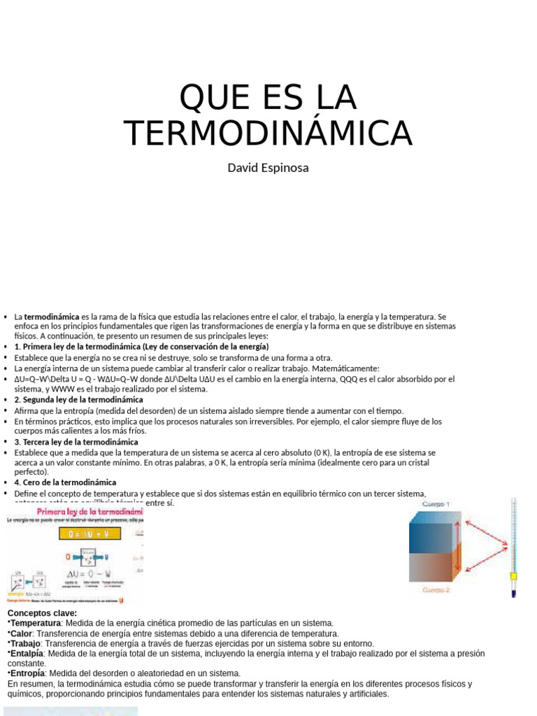 Que Es La Termodinámica | PDF