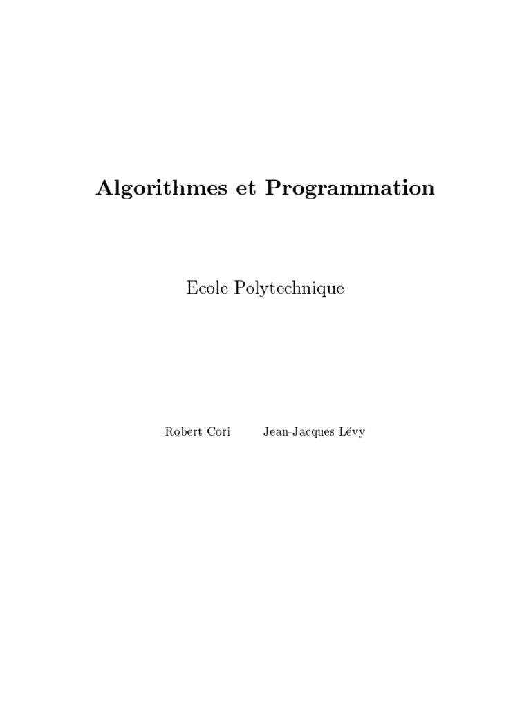 Algorithmes et Programmation C | PDF | Informatique | Programmation ...