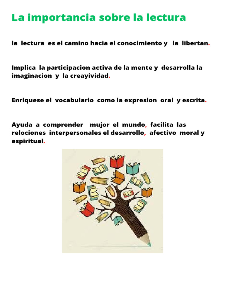 Importancia de la Lectura en el Desarrollo | PDF
