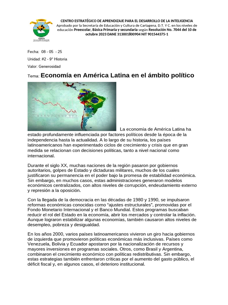 Economía y Política en América Latina | PDF | America latina | Política ...