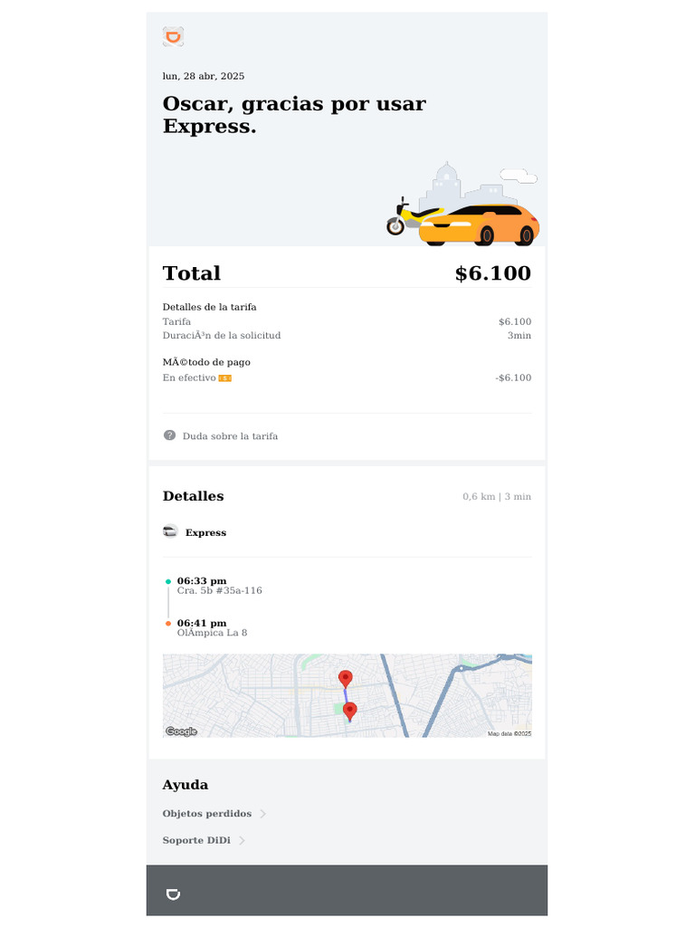 DiDi - Recibo - 9 | PDF
