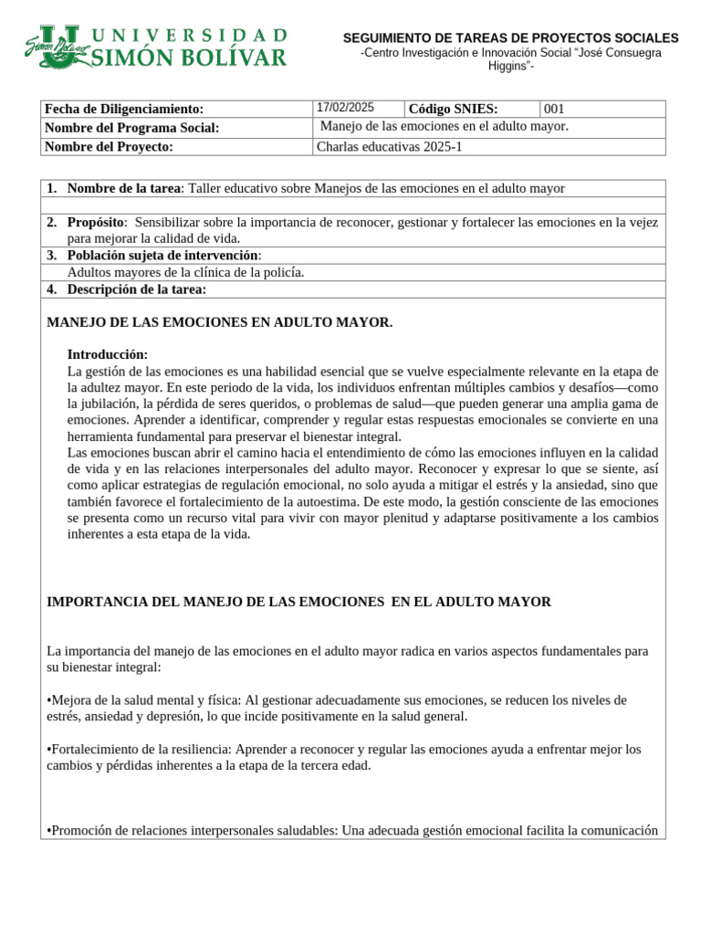 FS42 Manejo de Las Emociones | PDF | Adultos | Las emociones