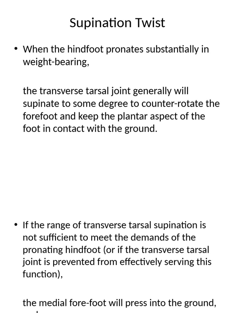 Supination and Pronation Twist Biomechanics | PDF | Anatomical Terms Of ...