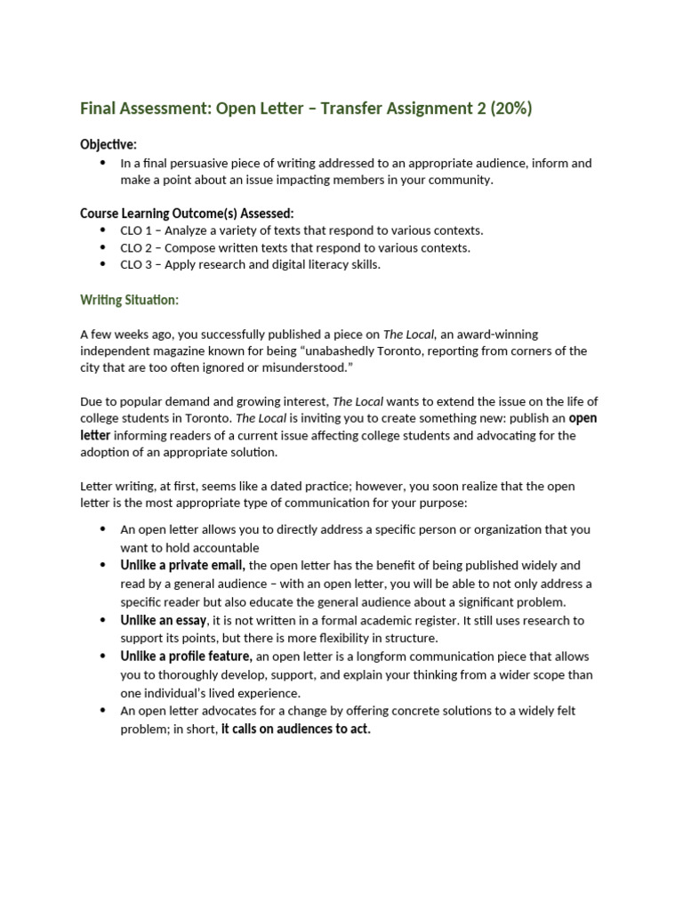 COMM2000 Transfer Assignment 2 W25 | PDF | Human Communication | Learning