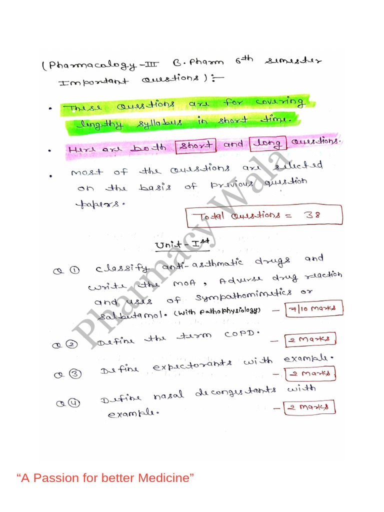 B Pharm 6th Sem Notes & Questions | PDF | Google Play | Embedded Linux