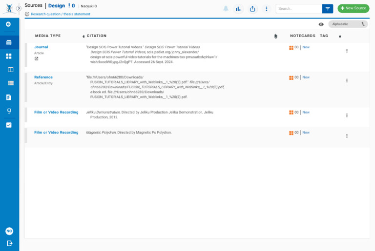 NoodleTools - Sources | PDF