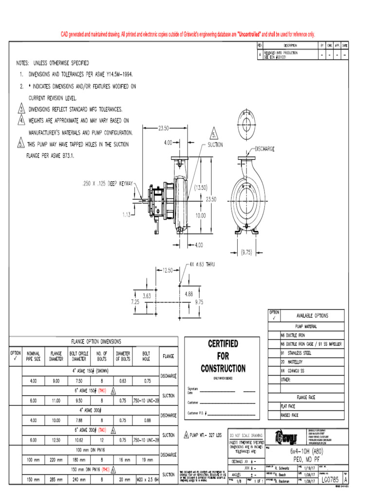 2-Pump Only Drawing 6x4-10h A80 811m | PDF