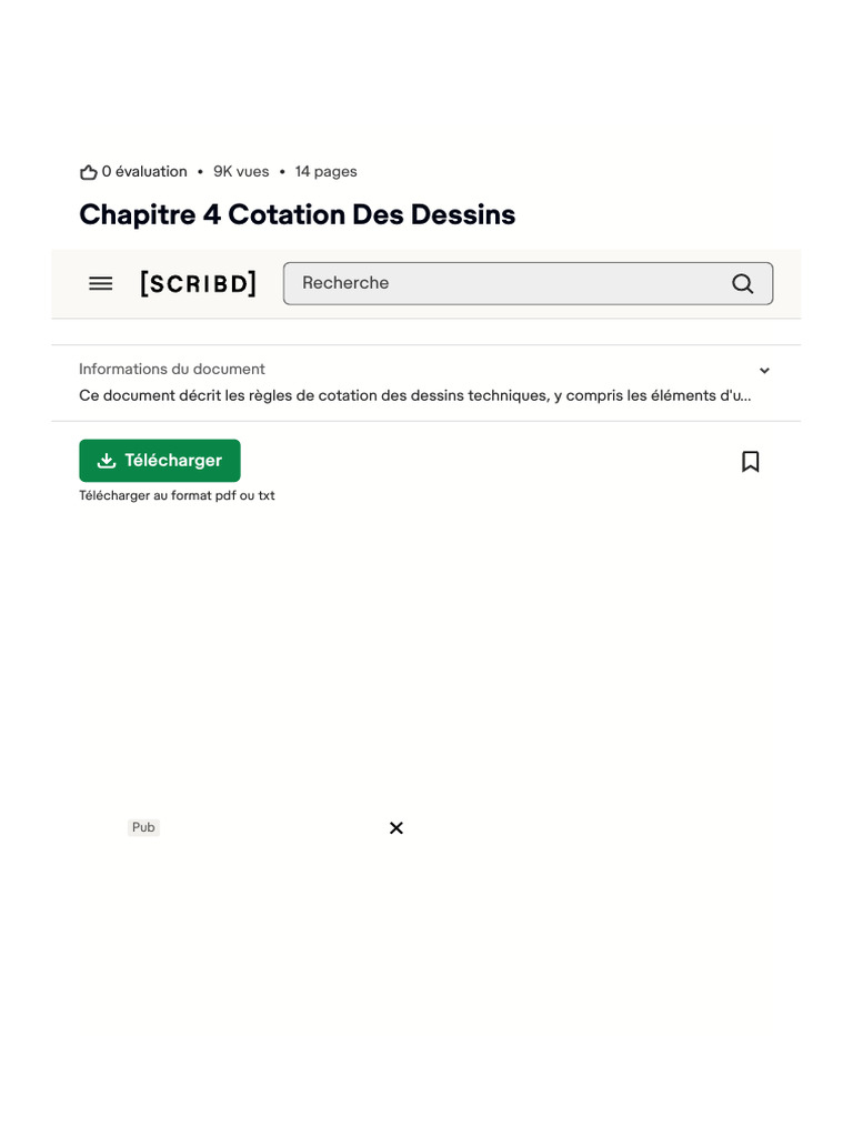 Règles de Cotation en Dessin Technique | PDF