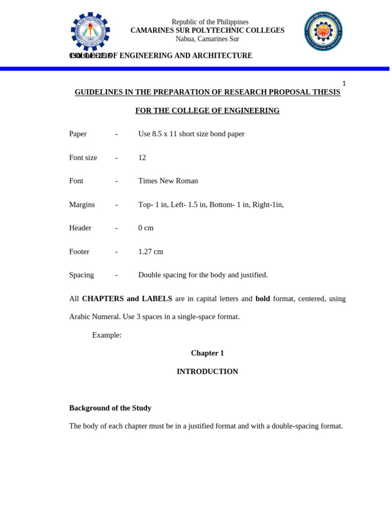 Guidelines in The Preperation of Research Proposal | PDF | Sampling ...