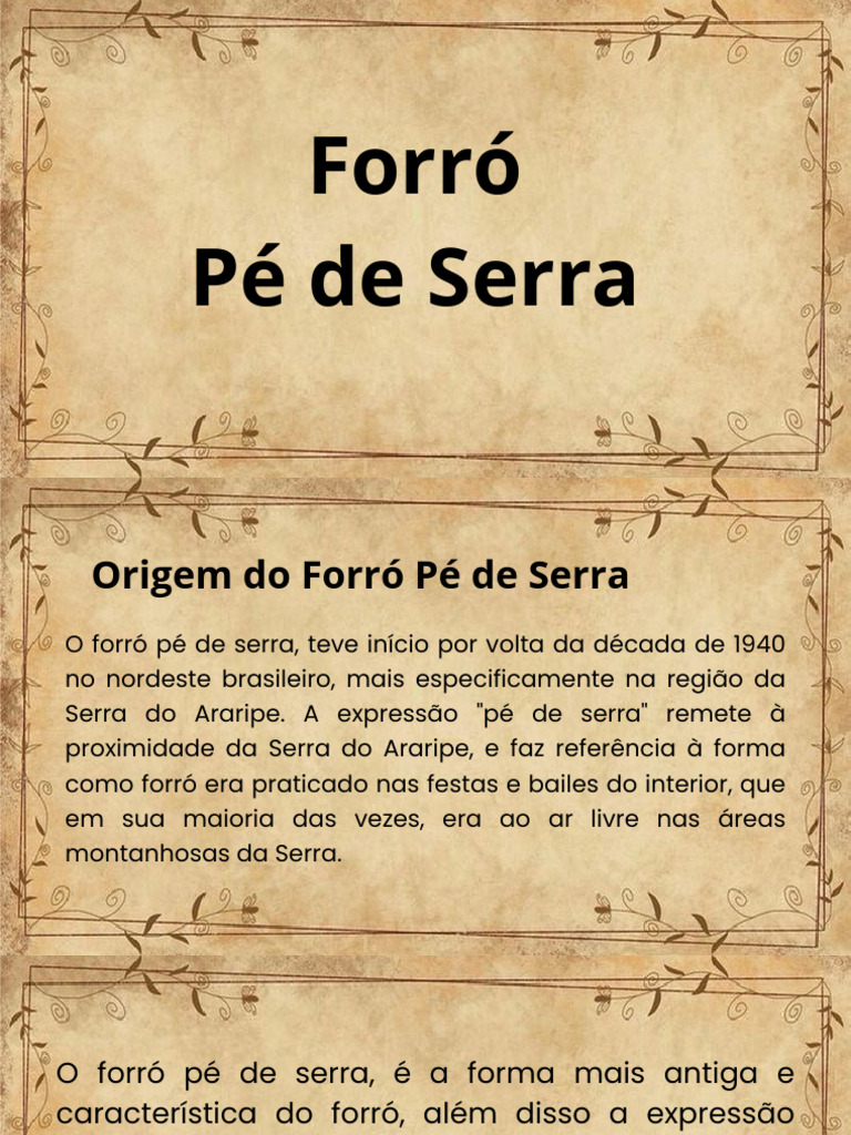 Origem do Forró Pé de Serra | PDF | Brasil