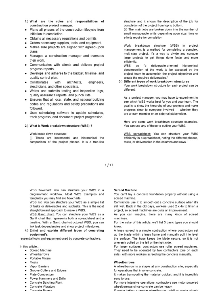 Construction Project Management Essentials | PDF | Performance ...