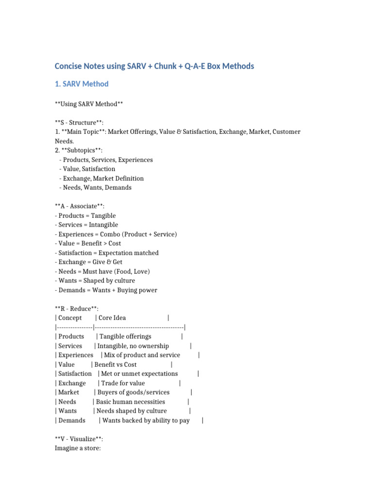 Market Offerings & Value Explained | PDF | Market (Economics ...