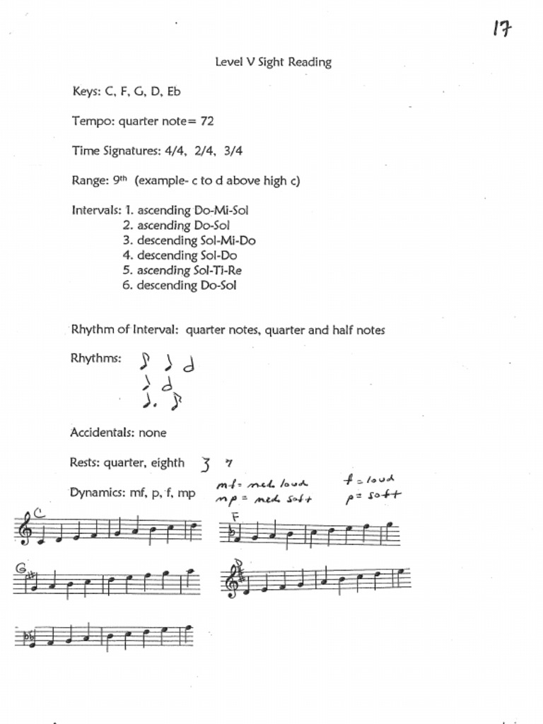 Violin Sight Reading Exercise 5 | PDF