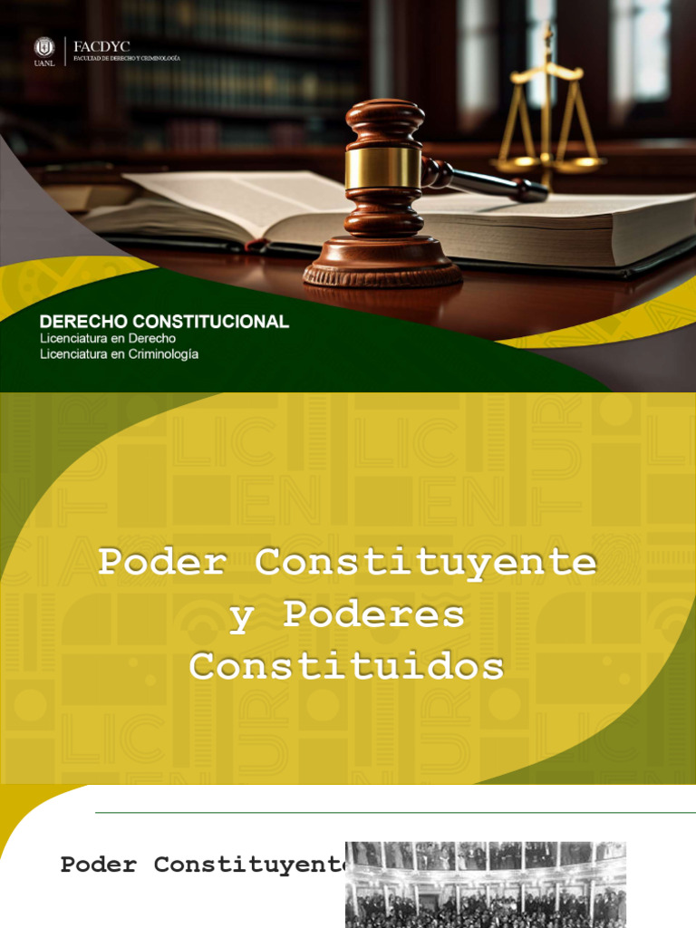 Poder Constituyente y Poderes Constituidos | PDF | Ejecutivo (gobierno ...