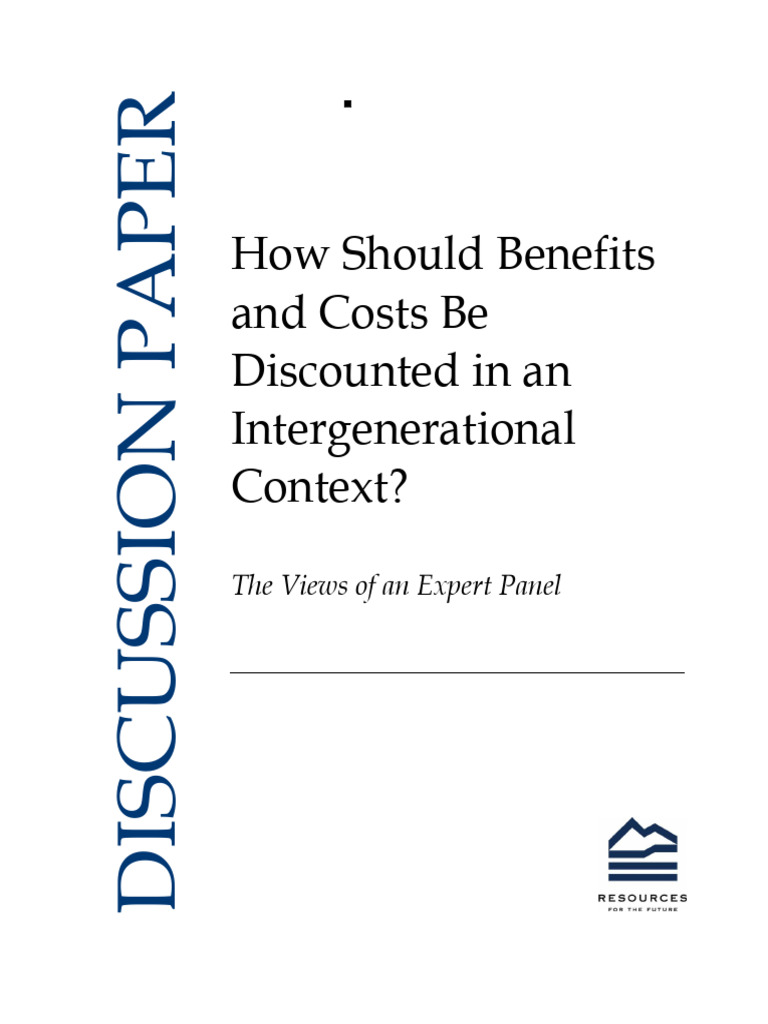 Intergenerational Discounting Insights | PDF | Autoregressive Model ...