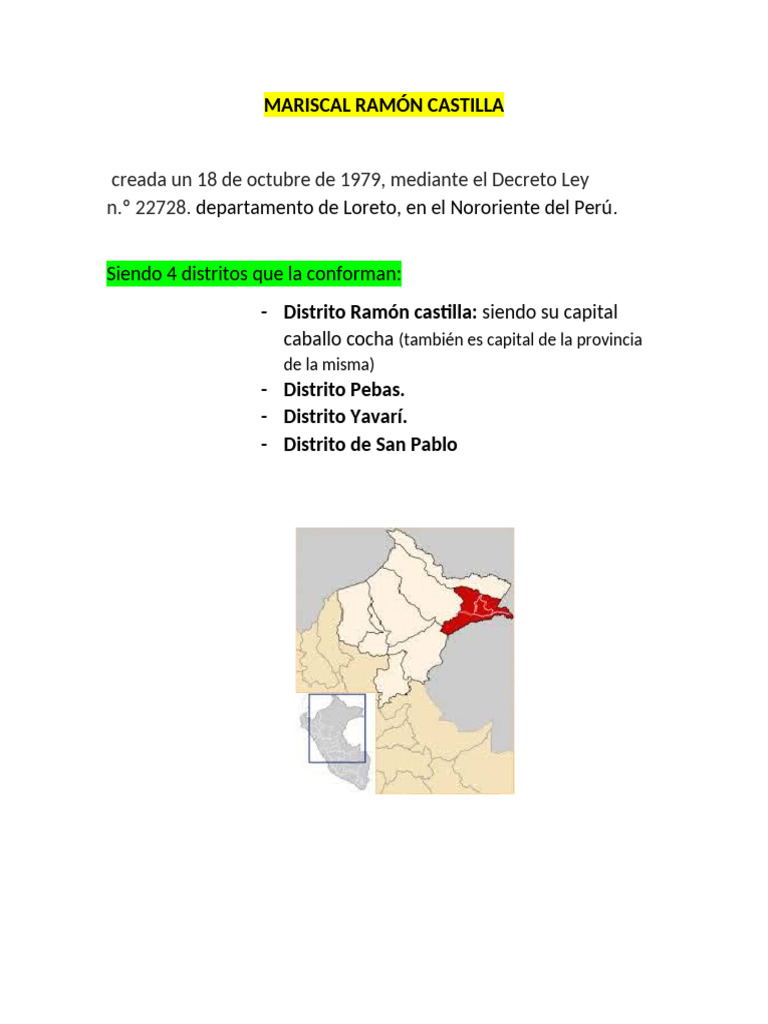 Mariscal Ramón Castilla Kri | PDF