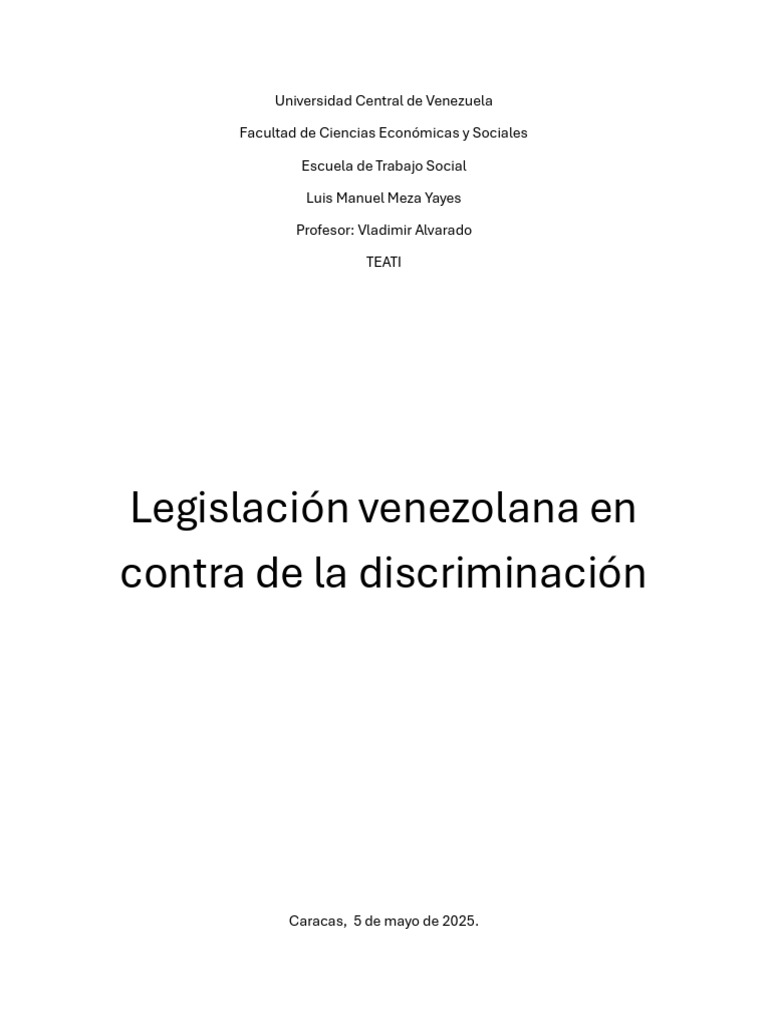 L Contra La Discriminación - Organized | PDF | Convenio europeo de ...