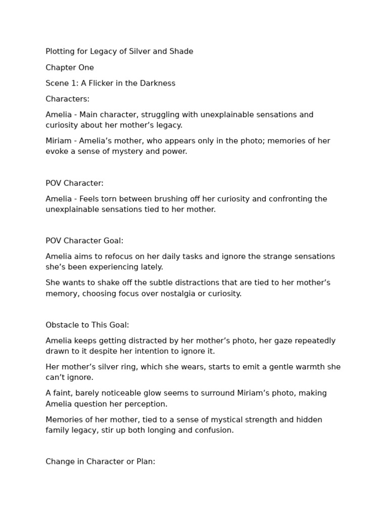 Amelia's Journey: Uncovering Legacy Secrets | PDF | Curiosity | Emotions