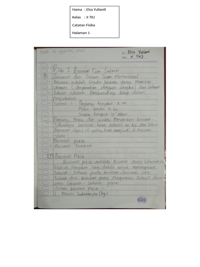Catatan Fisika | PDF
