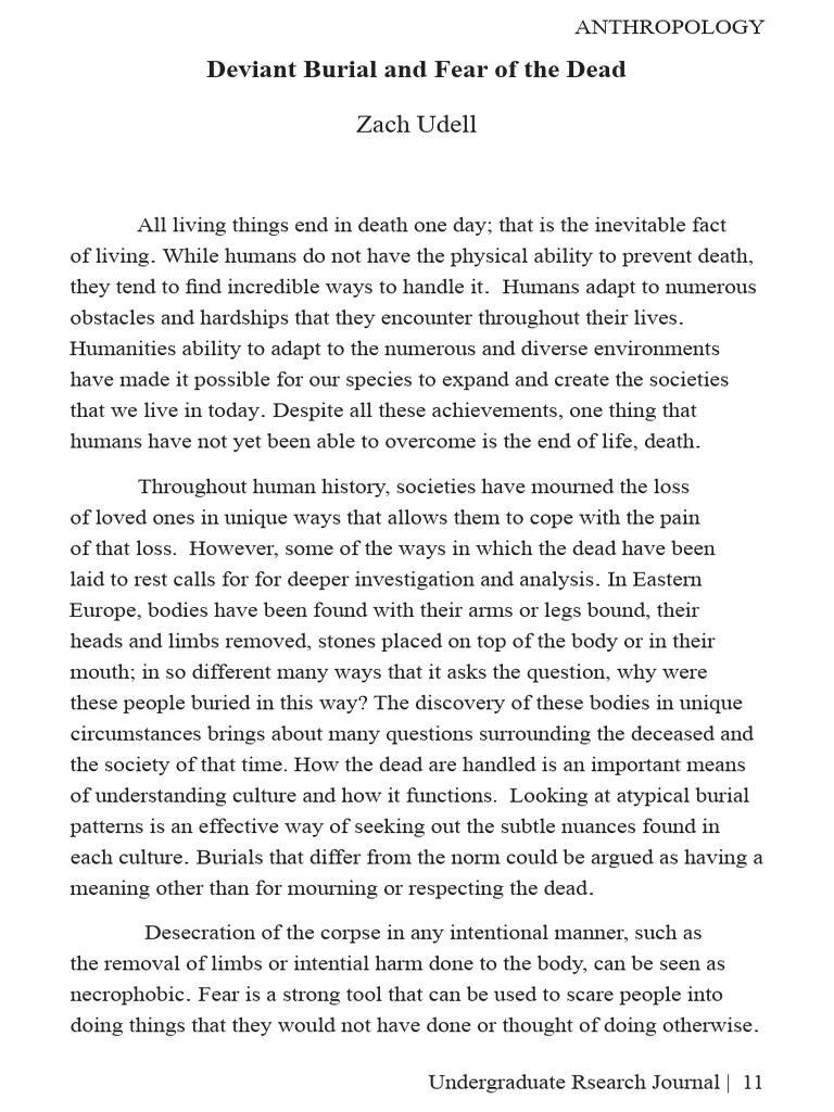 Deviant Burials: Fear and Culture Insights | PDF | Burial | Deviance ...