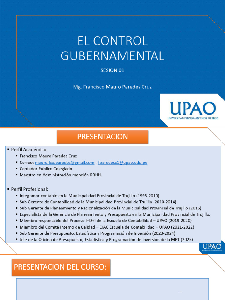 Control Gubernamental y Auditoría Pública | PDF | Contador | Auditoría