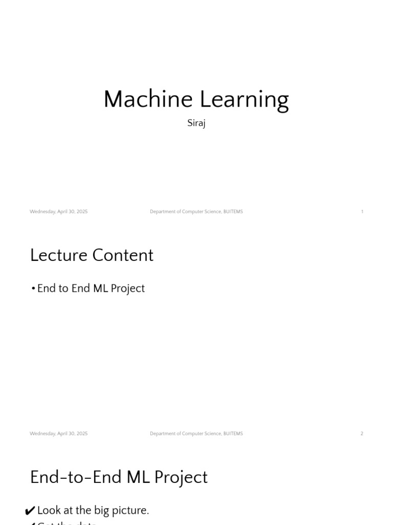 End-to-End Machine Learning Project Guide | PDF | Machine Learning | Median