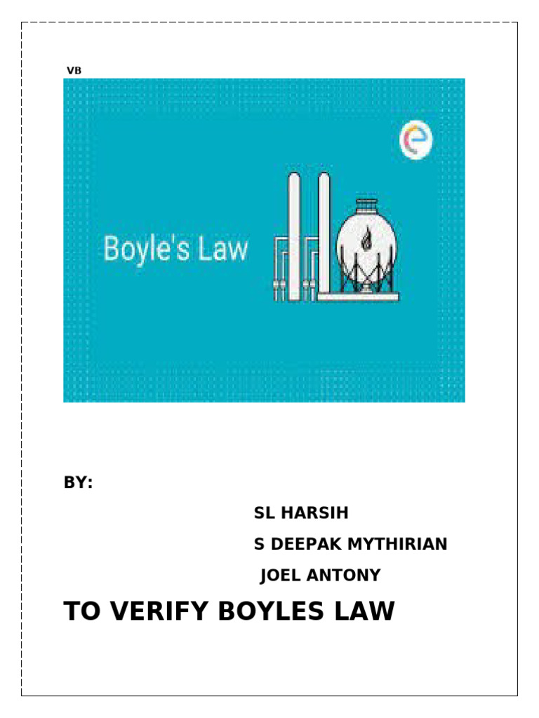Verifying Boyle's Law Experiment | PDF | Gases | Temperature