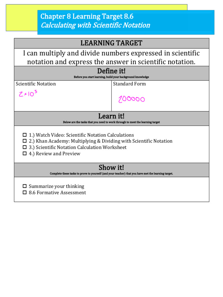 8.6+Learning+Plan+%2822-23%29 | PDF | Multiplication | Arithmetic