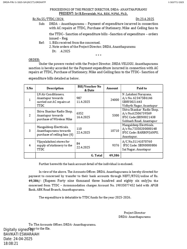 Ttdcbills | PDF
