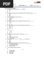 Equations for Angles and Perimeter | PDF | Rectangle | Triangle