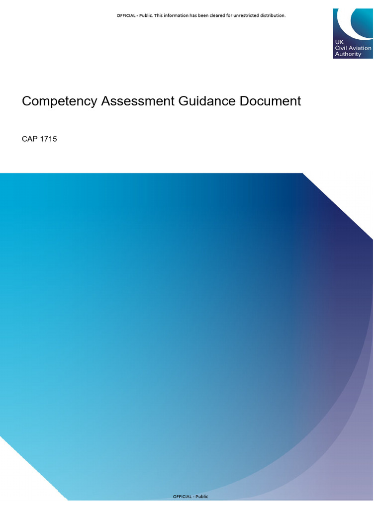 Competency Assessment Guidance CAP 1715 | PDF | Knowledge | Leadership