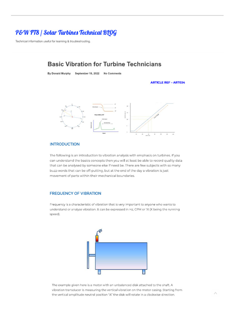 Gas Turbine Vibration Basis | PDF