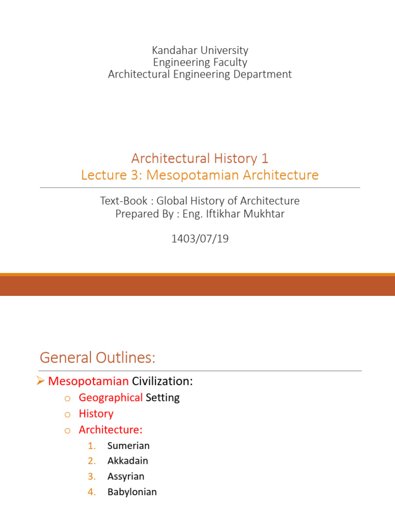 Mesopotamian Architecture Overview | PDF | Mesopotamia | Sumer