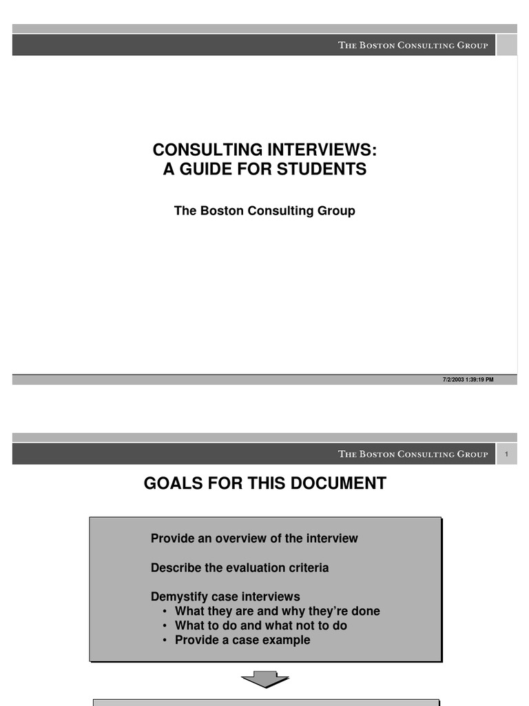 BCG Case Interview | PDF | Analytics | Focus Group