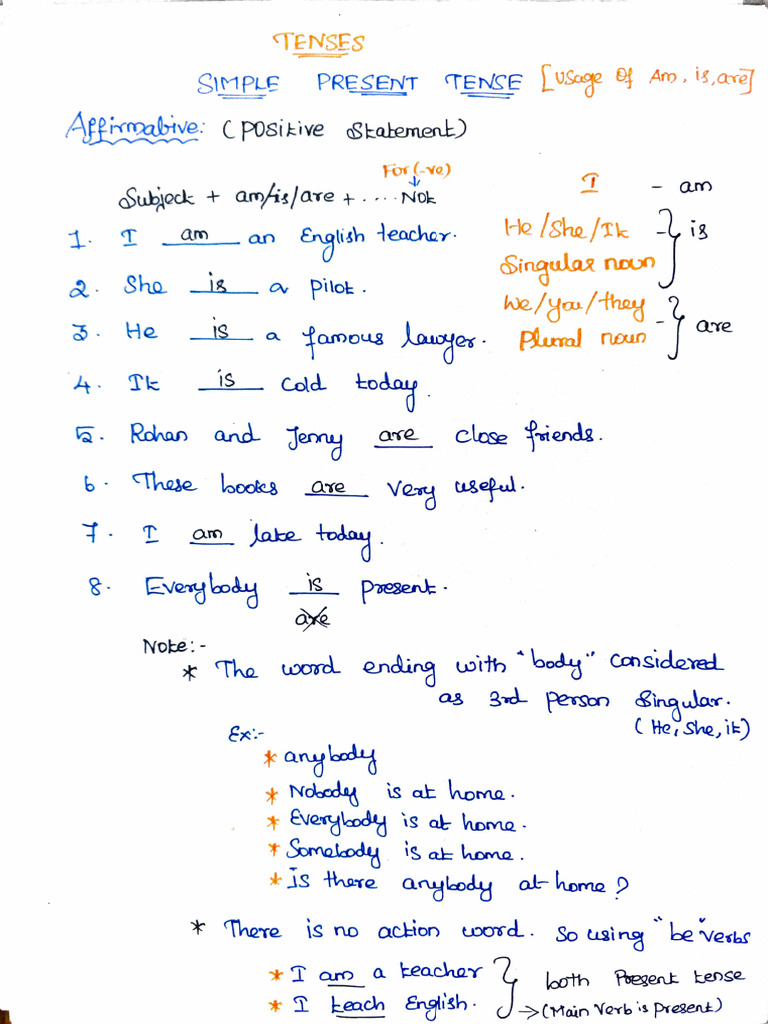 Simple Present Tense2 | PDF | Morphology | Linguistics
