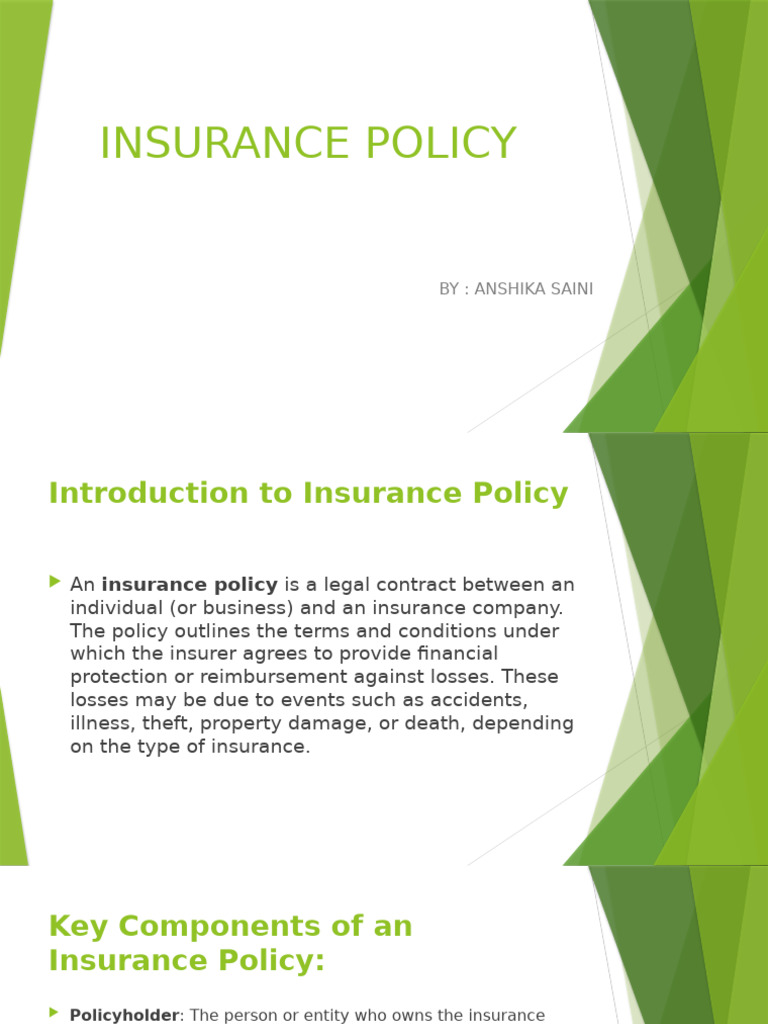 Understanding Insurance Policies: Key Aspects | PDF | Insurance | Life ...
